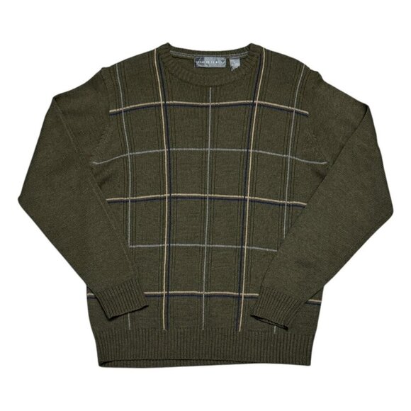 OSCAR DE LA RENTA Knit Luxury Designer Business Casual Sweater Mens Large - Picture 1 of 7